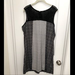 Black and White Relaxed Dress